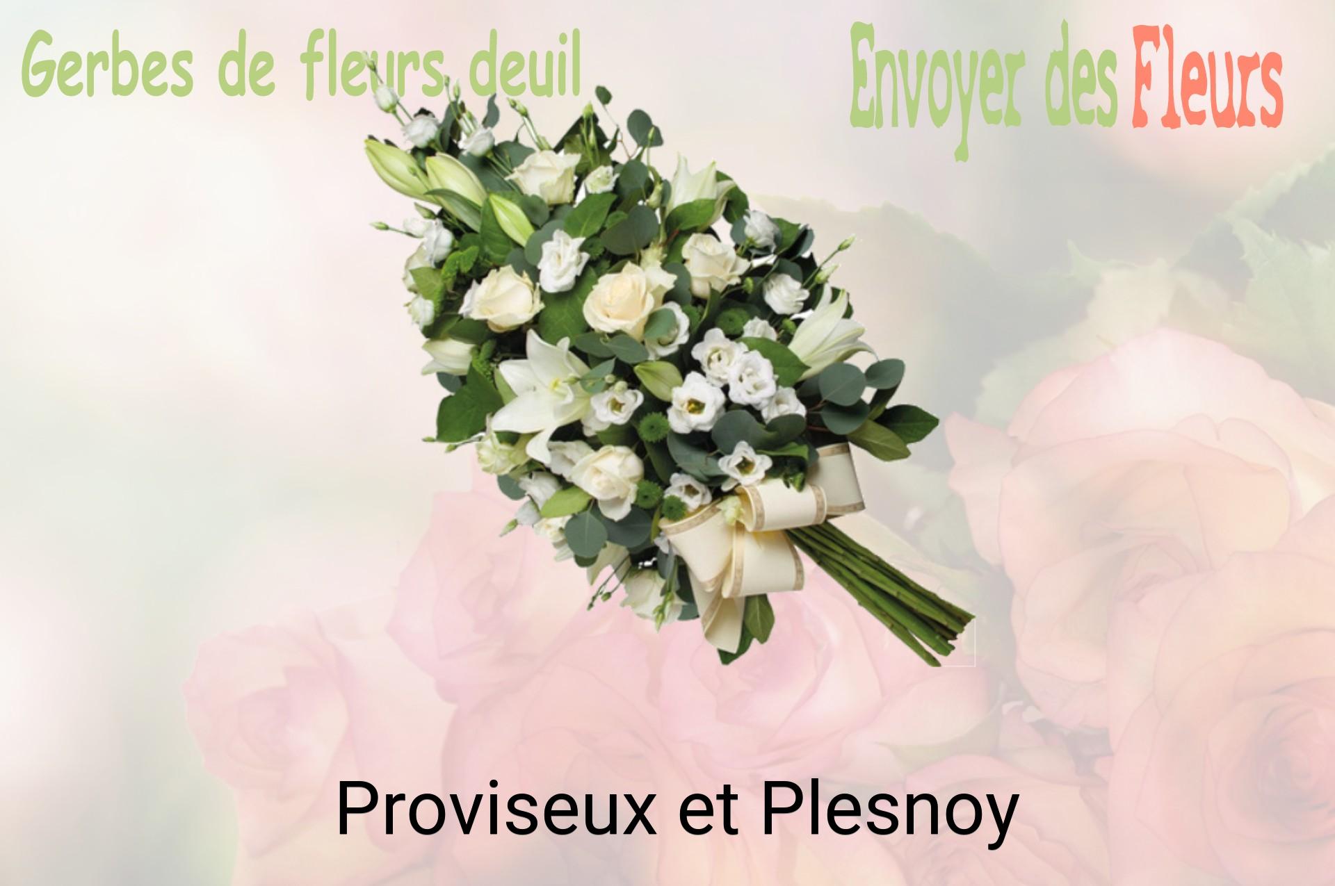 Gerbe de fleurs de deuil livrée à Proviseux-et-Plesnoy